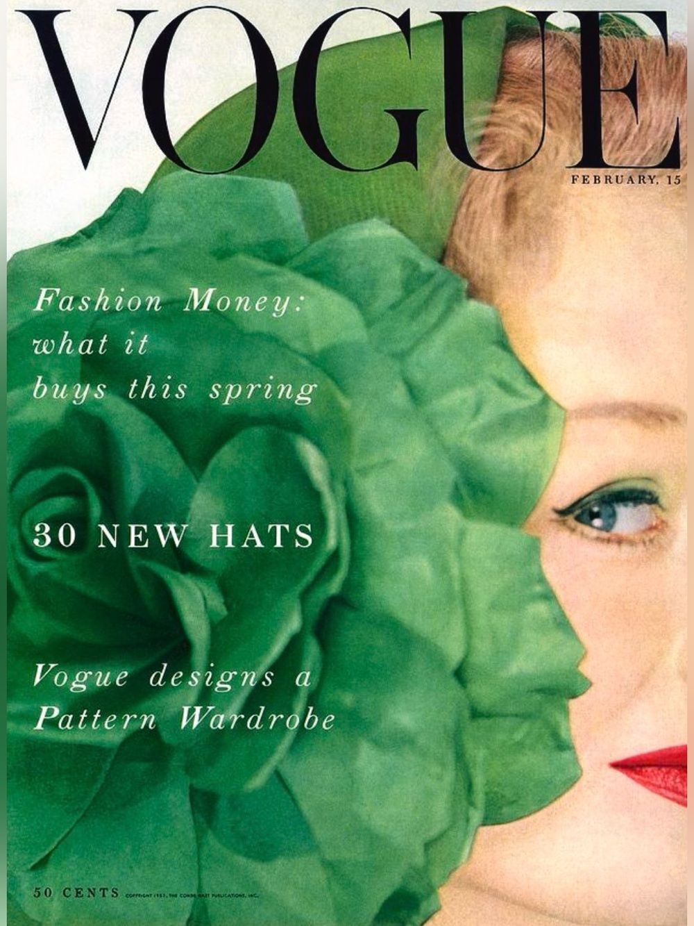 Vintage Vogue Cover 1953